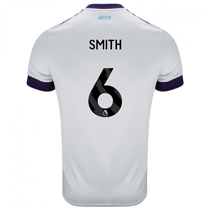 Vaikiškas Maisy Smith #6 Balta Žalia Violetinė Išvykos Marškinėliai 2024/25 T-Shirt