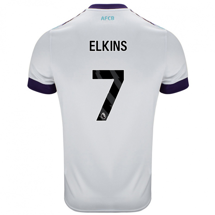 Vaikiškas Elle Elkins #7 Balta Žalia Violetinė Išvykos Marškinėliai 2024/25 T-Shirt