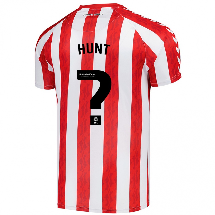 Vyrai Liam Hunt #0 Raudona Balta Namų Marškinėliai 2024/25 T-Shirt