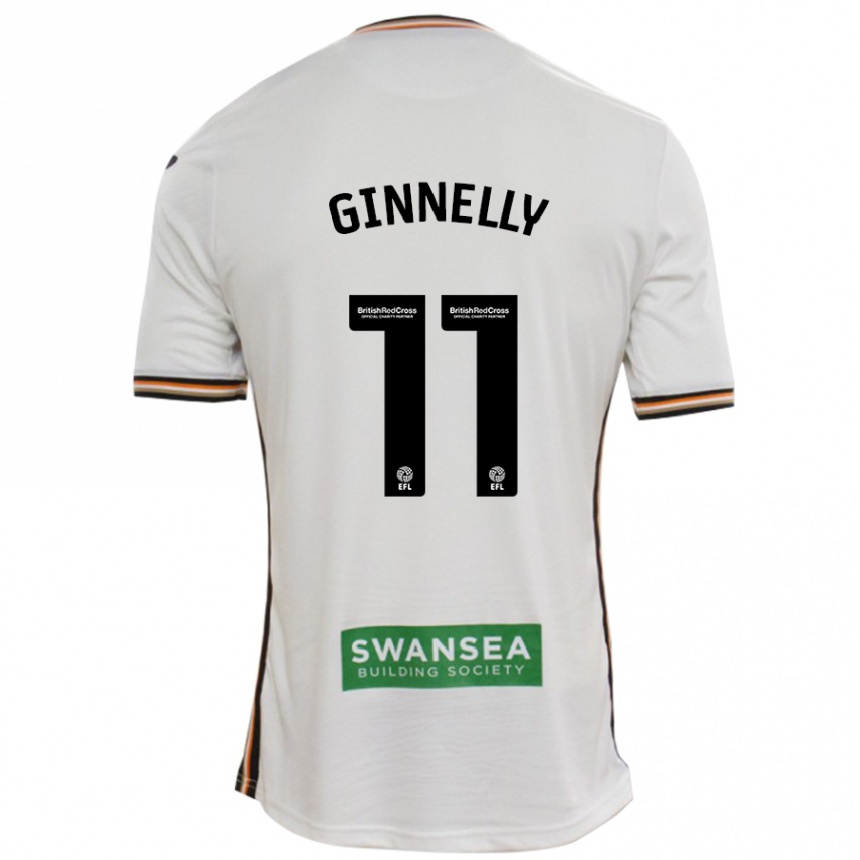 Vyrai Josh Ginnelly #11 Baltas Namų Marškinėliai 2024/25 T-Shirt