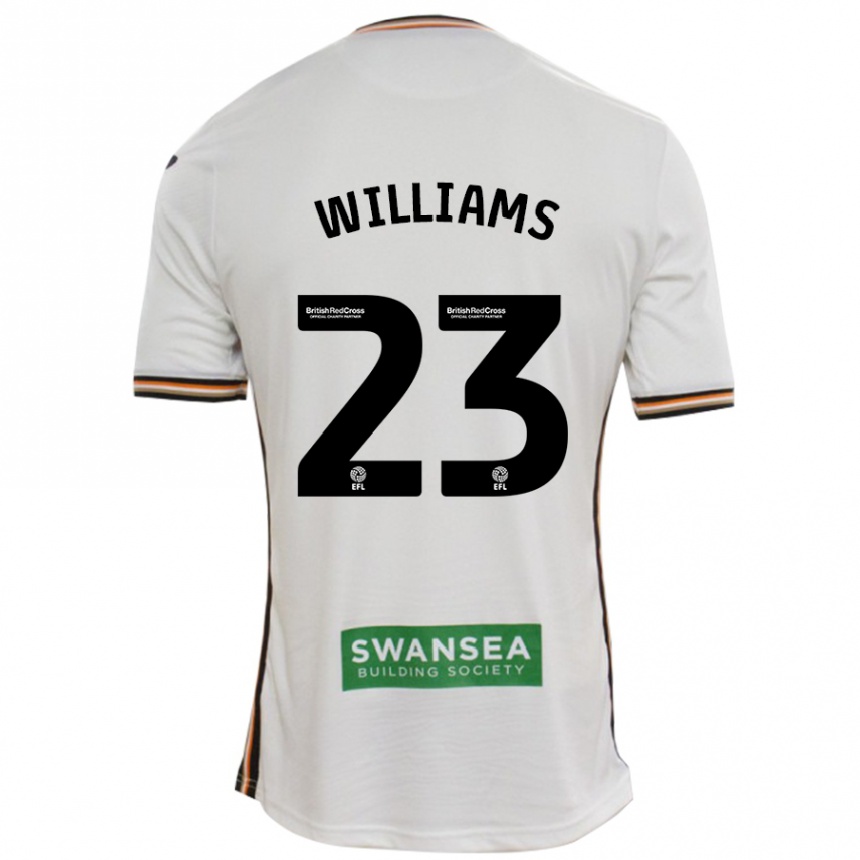 Vyrai Jessica Williams #23 Baltas Namų Marškinėliai 2024/25 T-Shirt