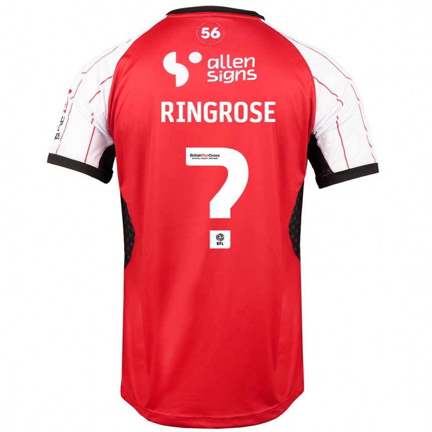 Vyrai Abi Ringrose #0 Baltas Namų Marškinėliai 2024/25 T-Shirt