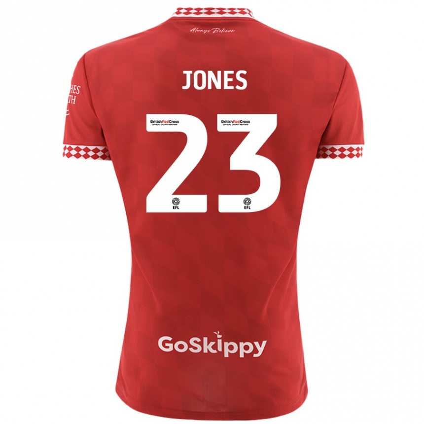 Vyrai Carrie Jones #23 Raudona Namų Marškinėliai 2024/25 T-Shirt