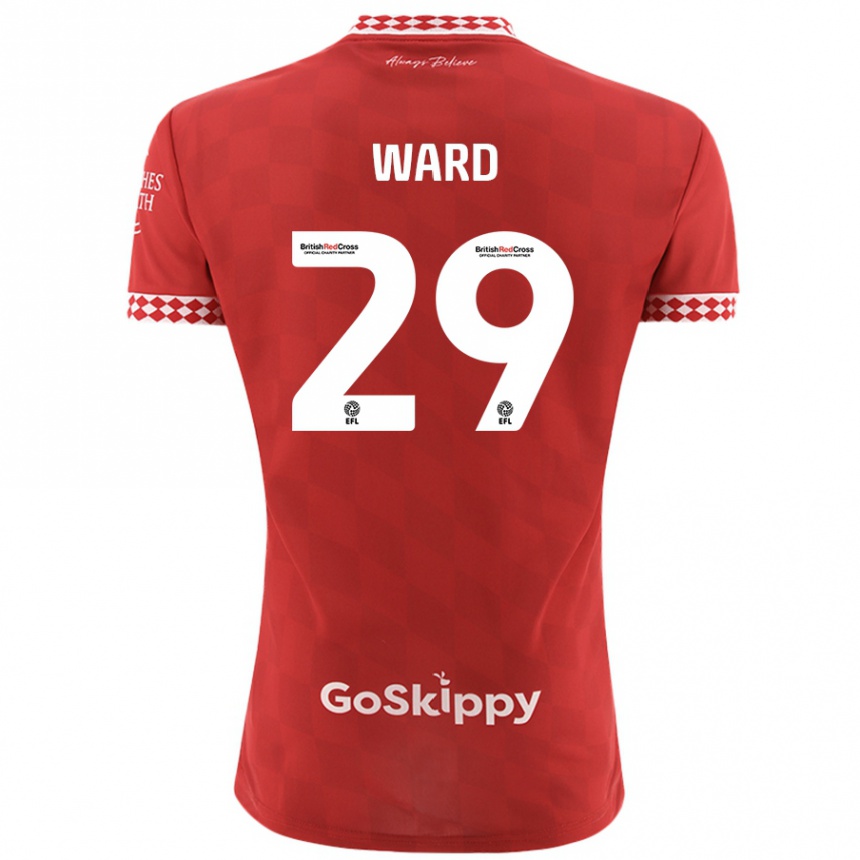 Vyrai Mari Ward #29 Raudona Namų Marškinėliai 2024/25 T-Shirt