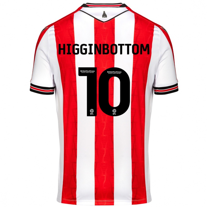 Vyrai Alice Higginbottom #10 Raudona Balta Namų Marškinėliai 2024/25 T-Shirt