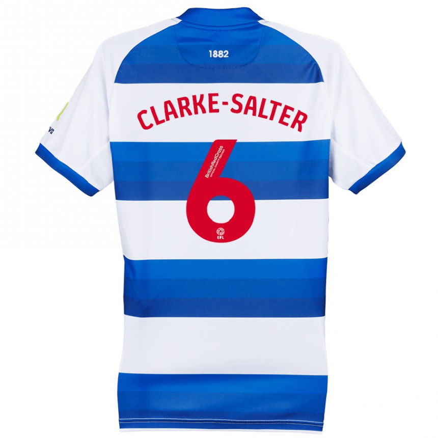 Vyrai Jake Clarke-Salter #6 Balta Mėlyna Namų Marškinėliai 2024/25 T-Shirt