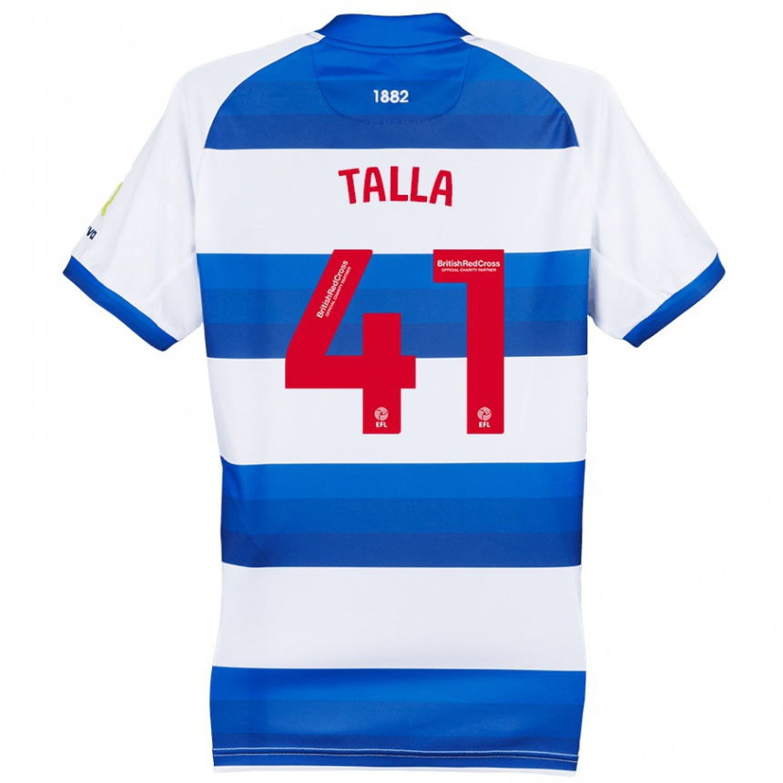 Vyrai Lorent Talla #41 Balta Mėlyna Namų Marškinėliai 2024/25 T-Shirt