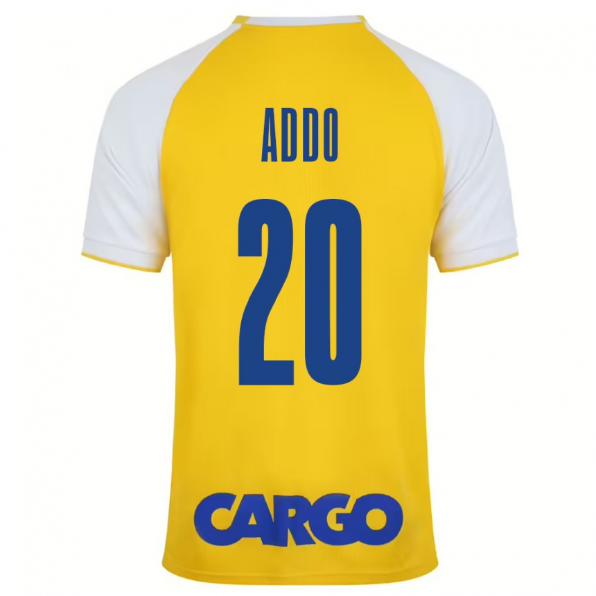 Vyrai Henry Addo #20 Geltona Balta Namų Marškinėliai 2024/25 T-Shirt