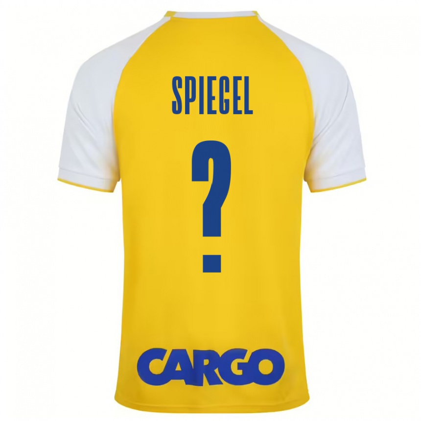 Vyrai Liran Spiegel #0 Geltona Balta Namų Marškinėliai 2024/25 T-Shirt