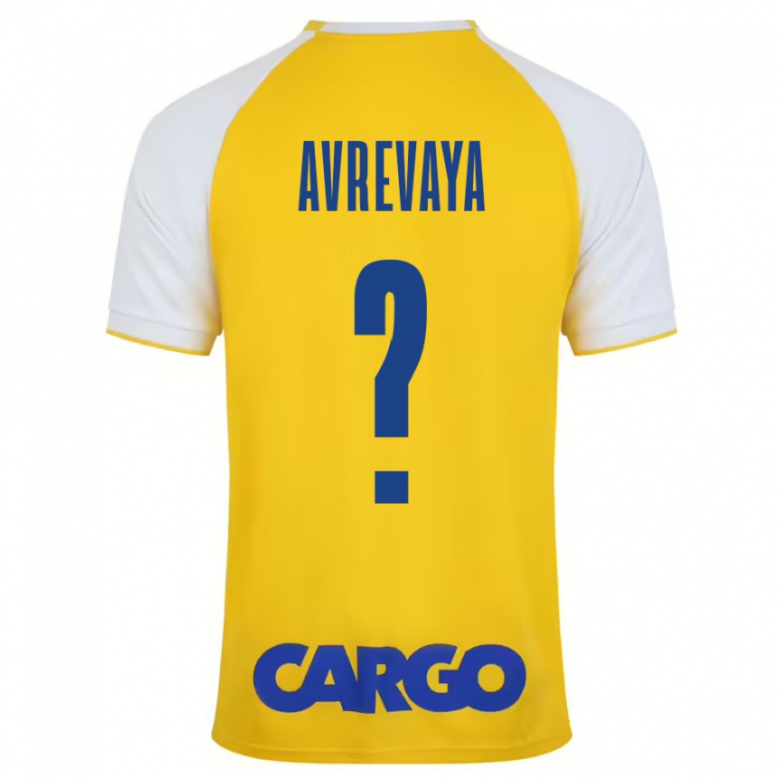 Vyrai Liroy Avrevaya #0 Geltona Balta Namų Marškinėliai 2024/25 T-Shirt