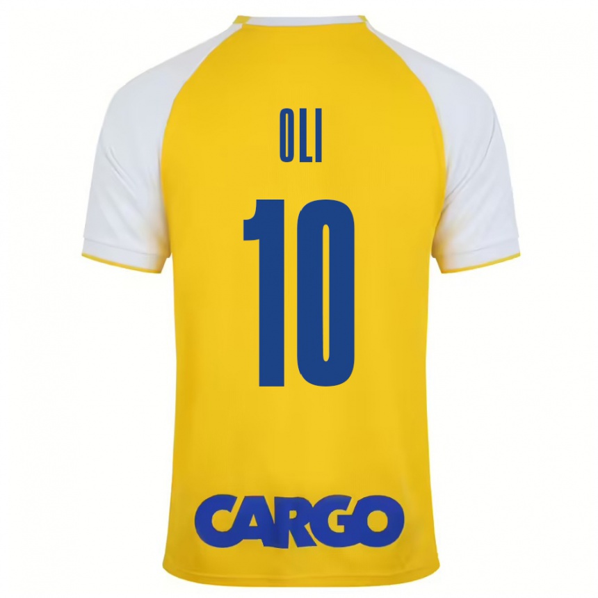 Vyrai Ido Oli #10 Geltona Balta Namų Marškinėliai 2024/25 T-Shirt