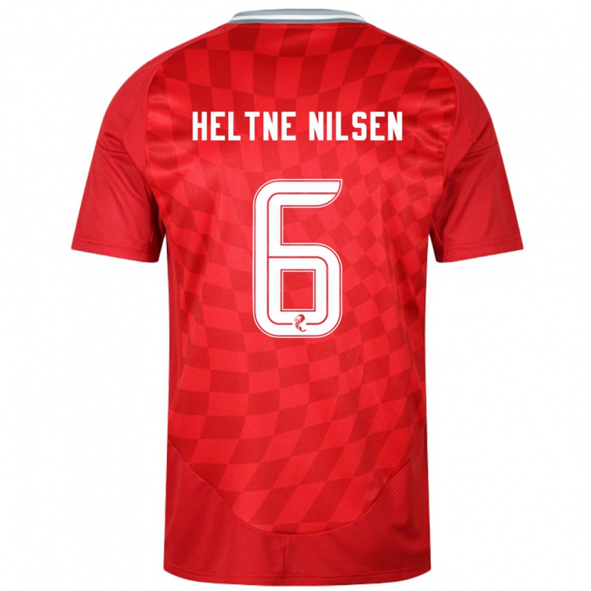 Vyrai Sivert Heltne Nilsen #6 Raudona Namų Marškinėliai 2024/25 T-Shirt