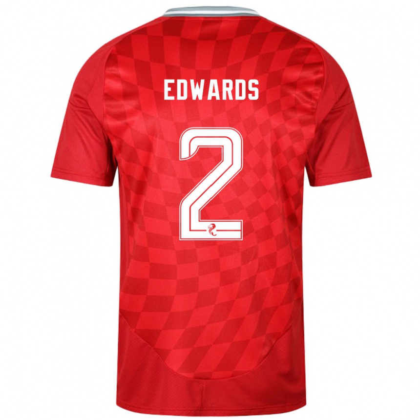 Vyrai Lois Edwards #2 Raudona Namų Marškinėliai 2024/25 T-Shirt