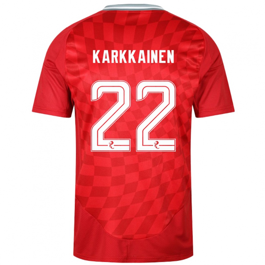 Vyrai Elena Kärkkäinen #22 Raudona Namų Marškinėliai 2024/25 T-Shirt