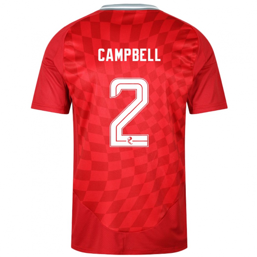 Vyrai Loren Campbell #2 Raudona Namų Marškinėliai 2024/25 T-Shirt