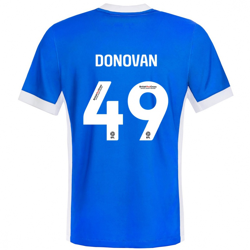 Vyrai Romelle Donovan #49 Mėlyna Balta Namų Marškinėliai 2024/25 T-Shirt