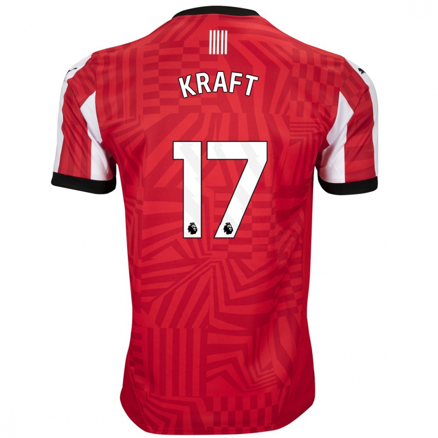 Vyrai Emily Kraft #17 Raudona Balta Namų Marškinėliai 2024/25 T-Shirt