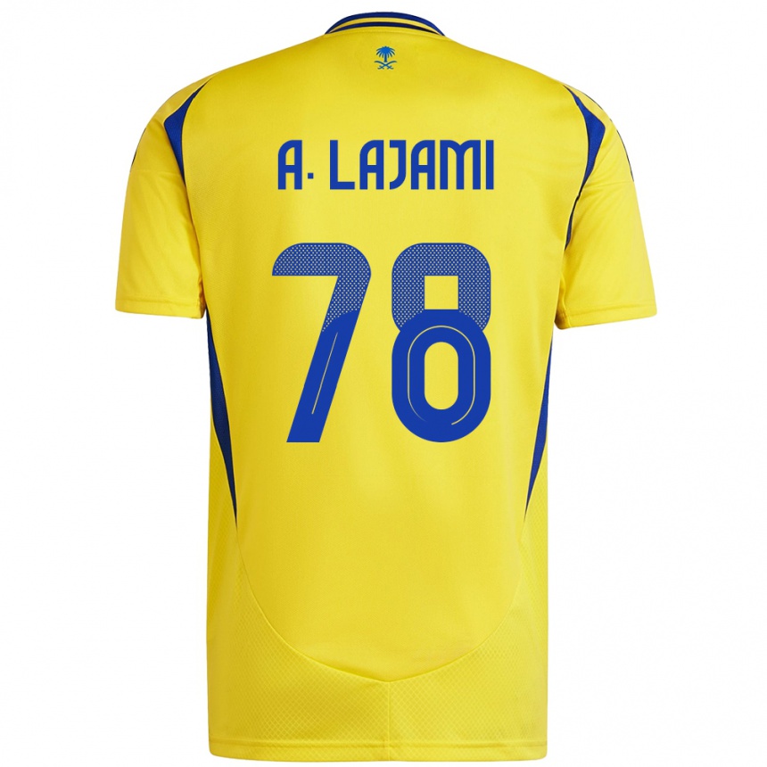 Vyrai Ali Lajami #78 Geltona Mėlyna Namų Marškinėliai 2024/25 T-Shirt