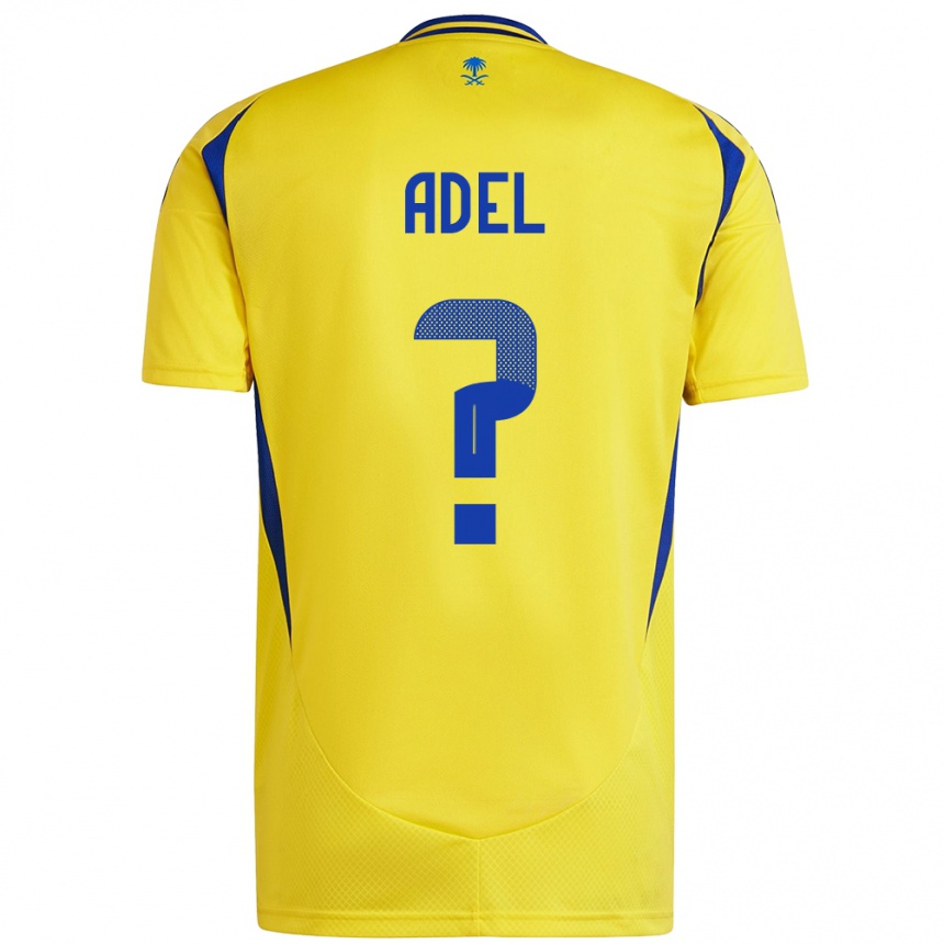 Vyrai Aida Adel #0 Geltona Mėlyna Namų Marškinėliai 2024/25 T-Shirt