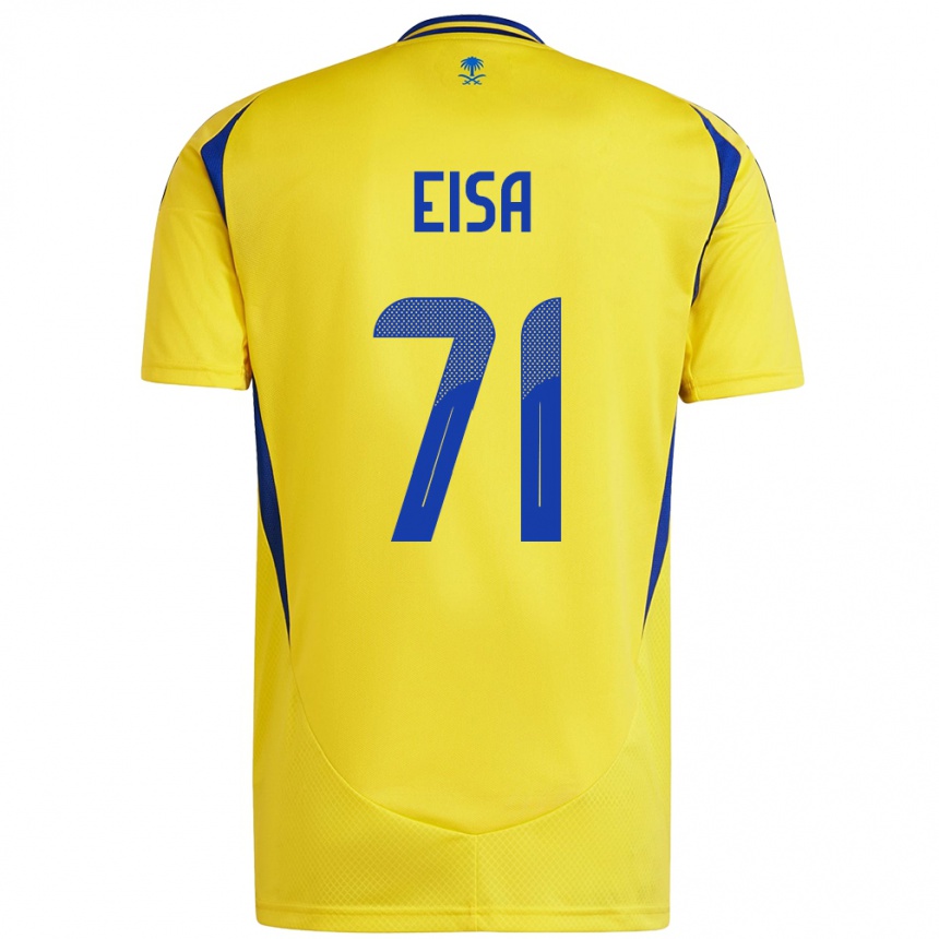 Vyrai Bayan Eisa #71 Geltona Mėlyna Namų Marškinėliai 2024/25 T-Shirt