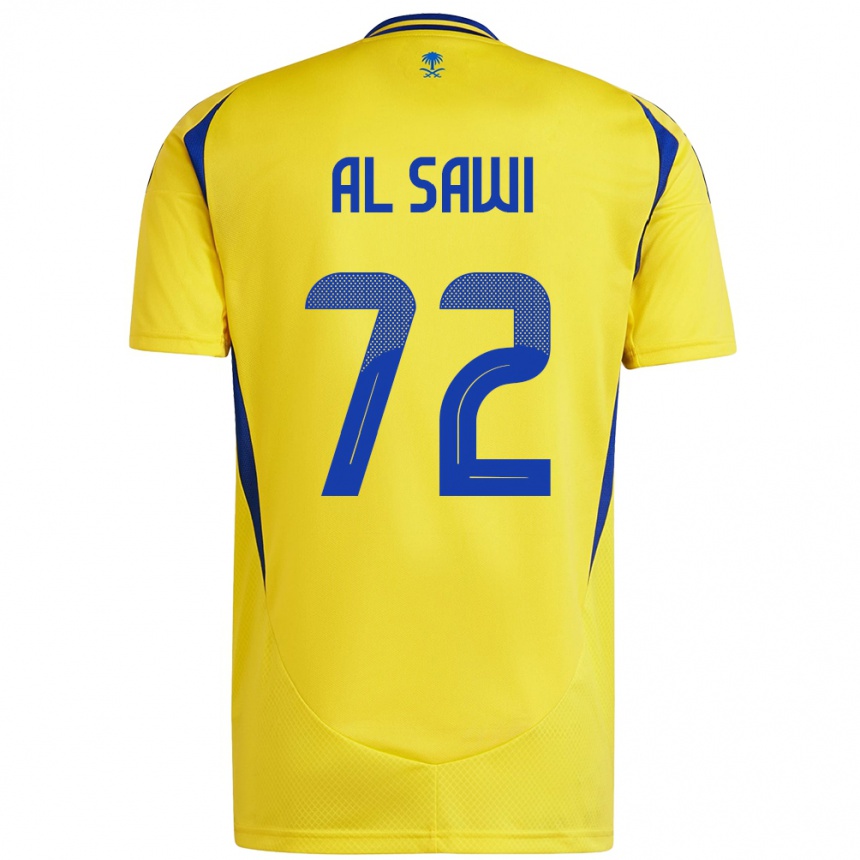 Vyrai Etaf Al-Sawi #72 Geltona Mėlyna Namų Marškinėliai 2024/25 T-Shirt