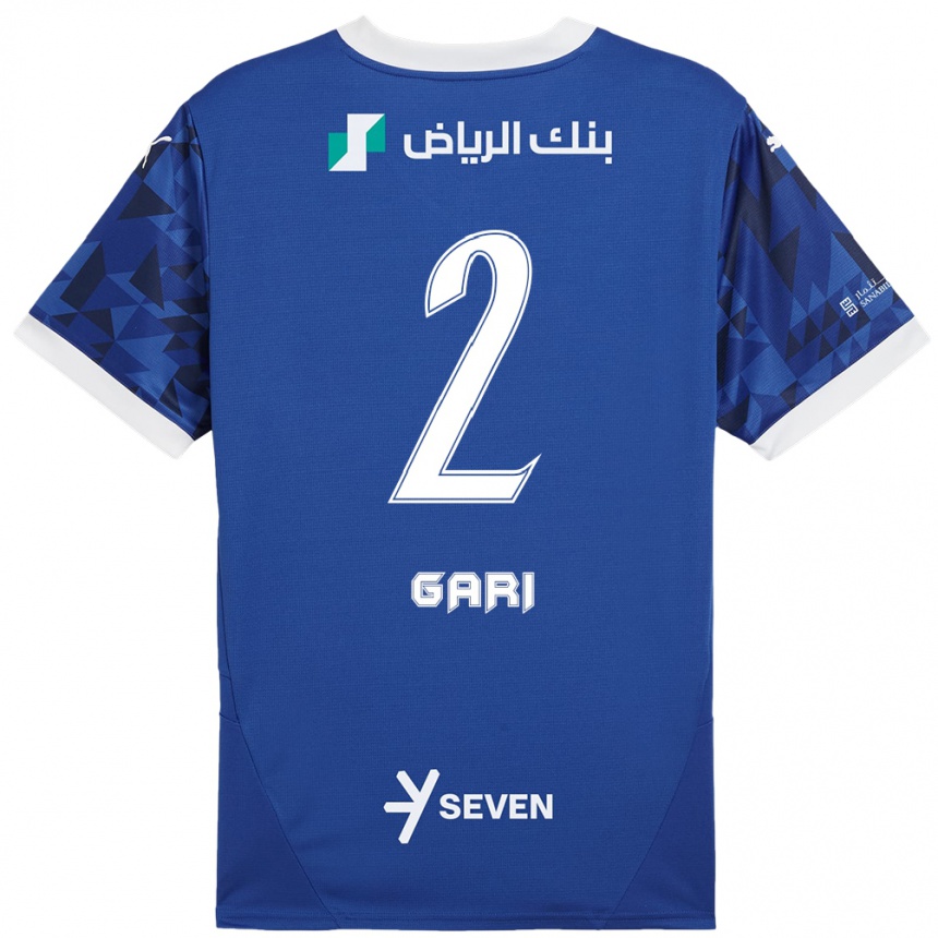 Vyrai Fatimah Gari #2 Tamsiai Mėlyna Balta Namų Marškinėliai 2024/25 T-Shirt