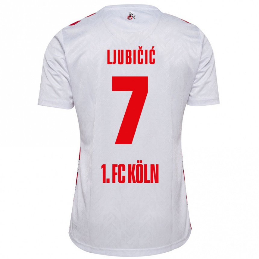 Vyrai Dejan Ljubicic #7 Balta Raudona Namų Marškinėliai 2024/25 T-Shirt