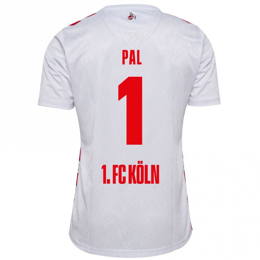 Vyrai Jasmin Pal #1 Balta Raudona Namų Marškinėliai 2024/25 T-Shirt