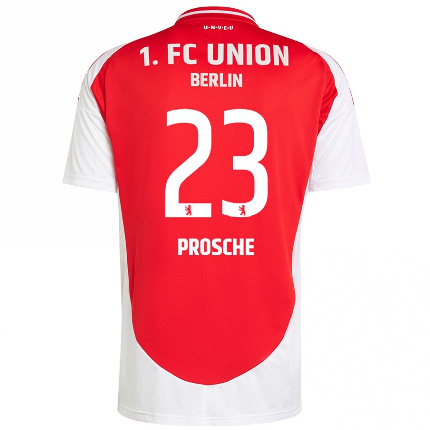 Vyrai Leon Prosche #23 Raudona Balta Namų Marškinėliai 2024/25 T-Shirt