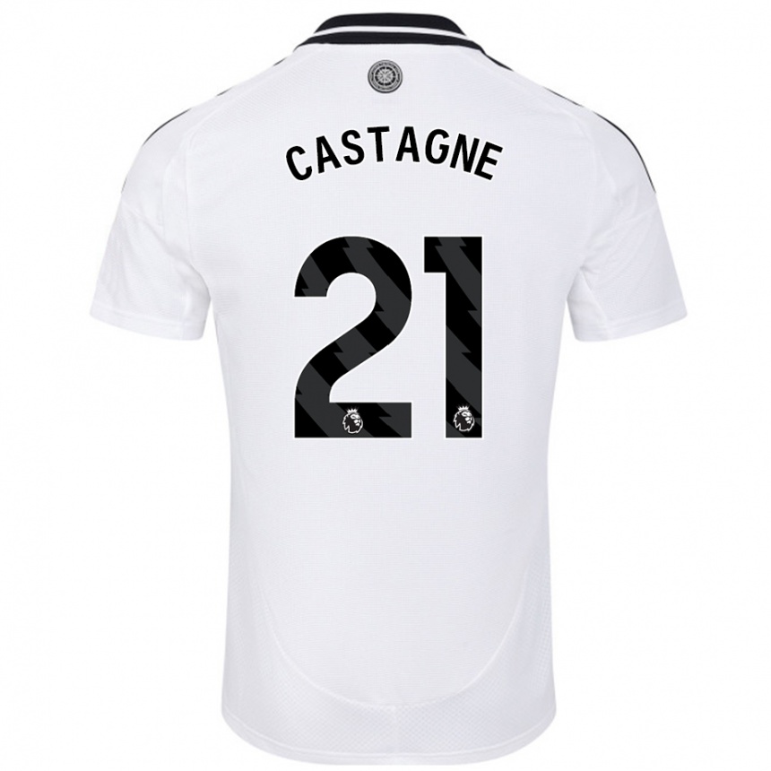 Vyrai Timothy Castagne #21 Baltas Namų Marškinėliai 2024/25 T-Shirt