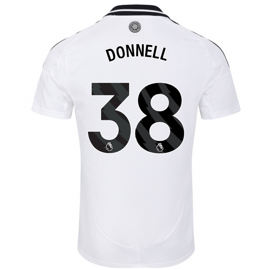 Vyrai Chris Donnell #38 Baltas Namų Marškinėliai 2024/25 T-Shirt