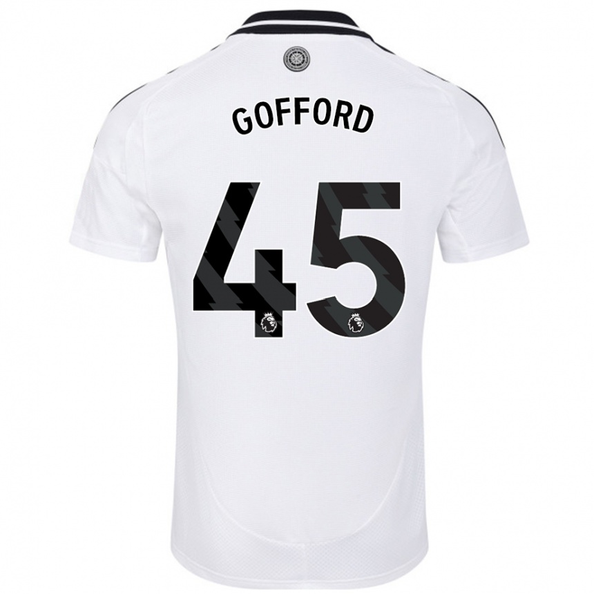 Vyrai Oliver Gofford #45 Baltas Namų Marškinėliai 2024/25 T-Shirt