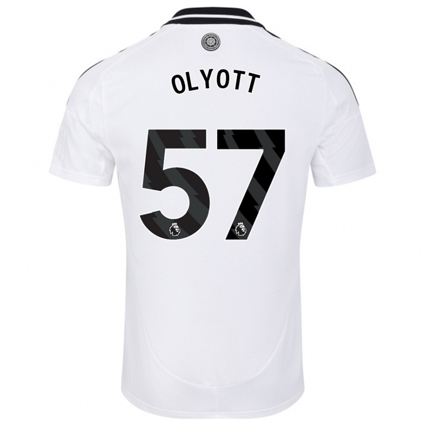 Vyrai Tom Olyott #57 Baltas Namų Marškinėliai 2024/25 T-Shirt