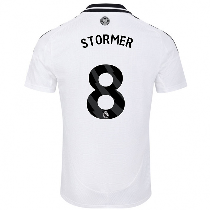 Vyrai Becky Stormer #8 Baltas Namų Marškinėliai 2024/25 T-Shirt