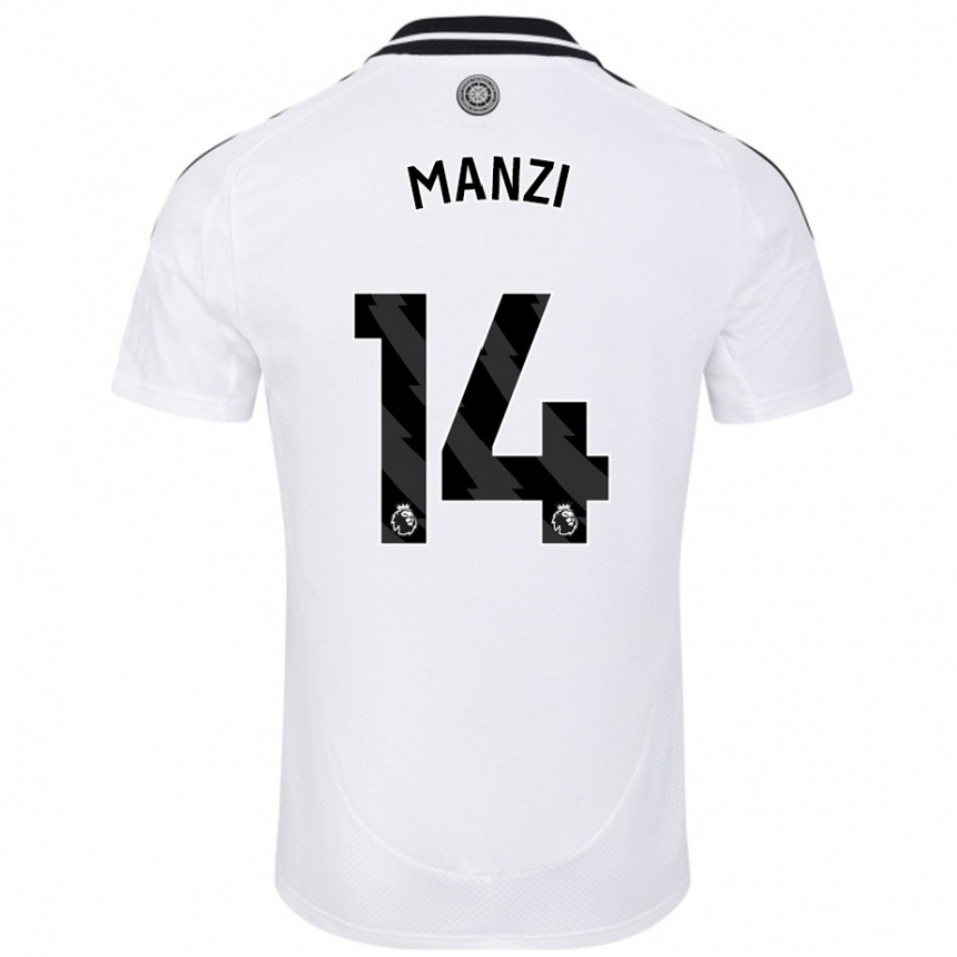 Vyrai Sophie Manzi #14 Baltas Namų Marškinėliai 2024/25 T-Shirt