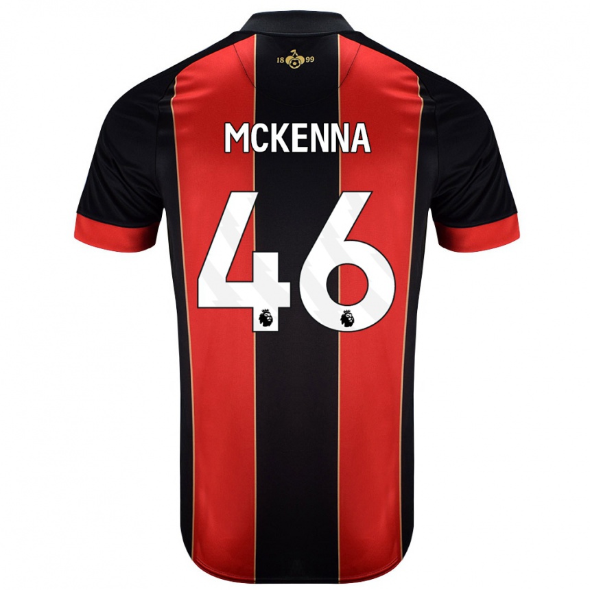 Vyrai Callan Mckenna #46 Raudona Juoda Namų Marškinėliai 2024/25 T-Shirt