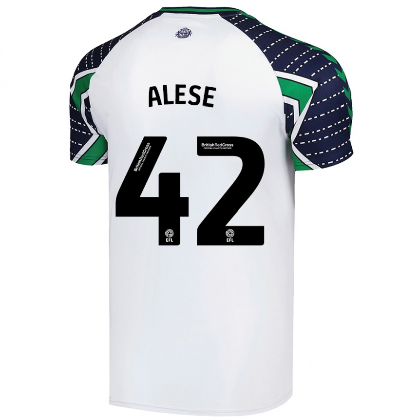 Vyrai Aji Alese #42 Baltas Išvykos Marškinėliai 2024/25 T-Shirt