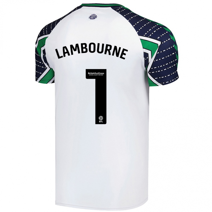 Vyrai Demi Lambourne #1 Baltas Išvykos Marškinėliai 2024/25 T-Shirt