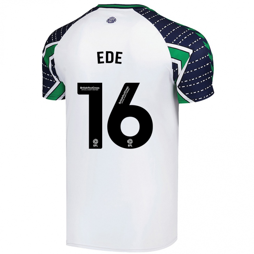 Vyrai Grace Ede #16 Baltas Išvykos Marškinėliai 2024/25 T-Shirt