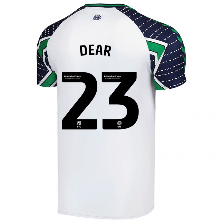 Vyrai Jenna Dear #23 Baltas Išvykos Marškinėliai 2024/25 T-Shirt