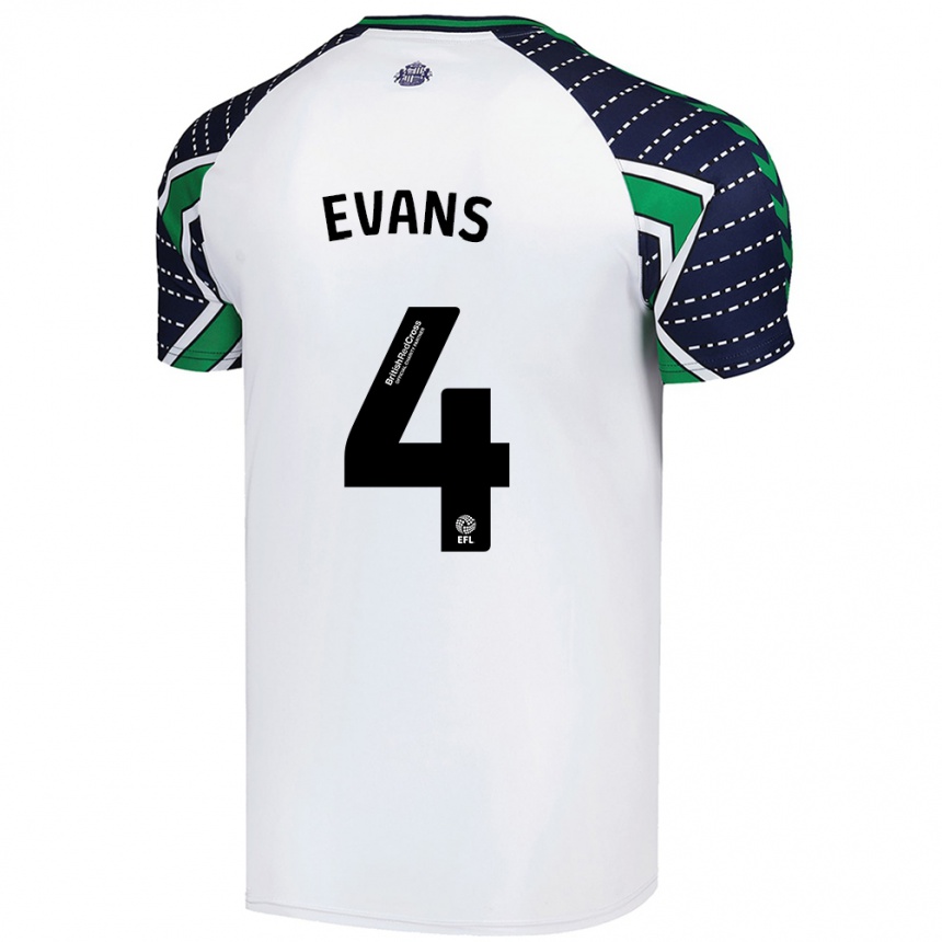 Vyrai Corry Evans #4 Baltas Išvykos Marškinėliai 2024/25 T-Shirt