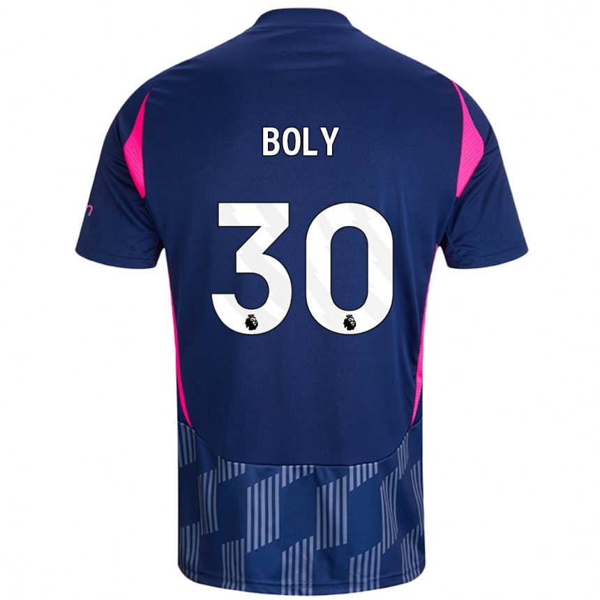 Vyrai Willy Boly #30 Karališkoji Mėlyna Rožinė Išvykos Marškinėliai 2024/25 T-Shirt