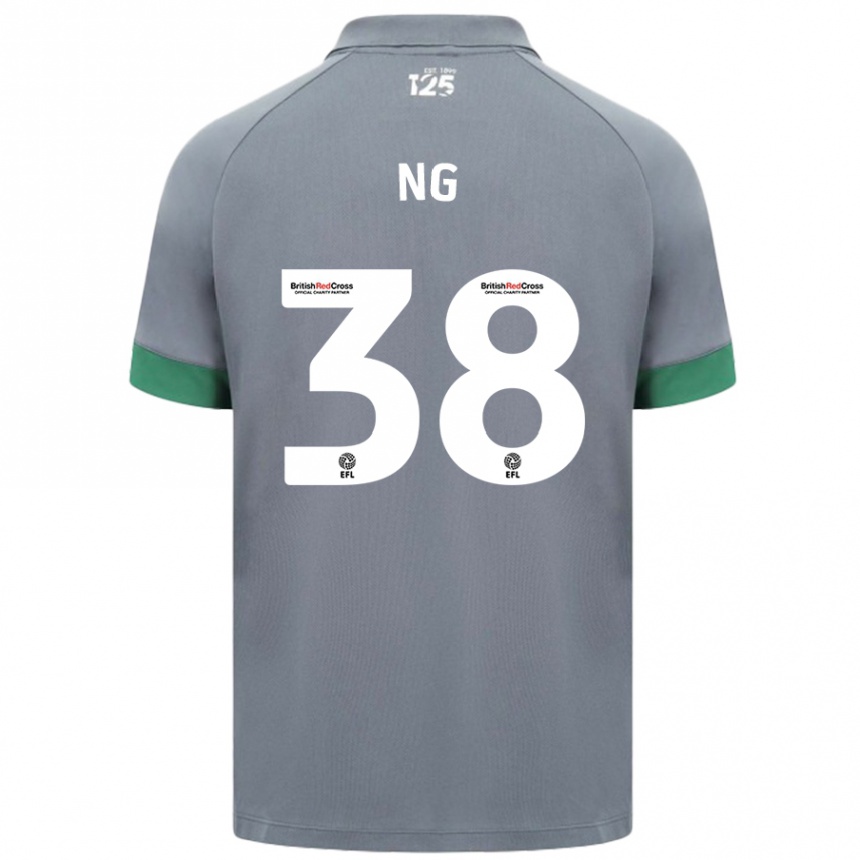 Vyrai Perry Ng #38 Tamsiai Pilka Išvykos Marškinėliai 2024/25 T-Shirt