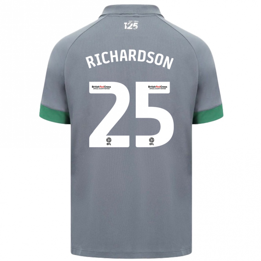 Vyrai Tija Richardson #25 Tamsiai Pilka Išvykos Marškinėliai 2024/25 T-Shirt