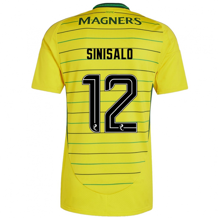 Vyrai Viljami Sinisalo #12 Geltona Išvykos Marškinėliai 2024/25 T-Shirt