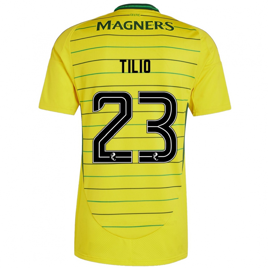 Vyrai Marco Tilio #23 Geltona Išvykos Marškinėliai 2024/25 T-Shirt