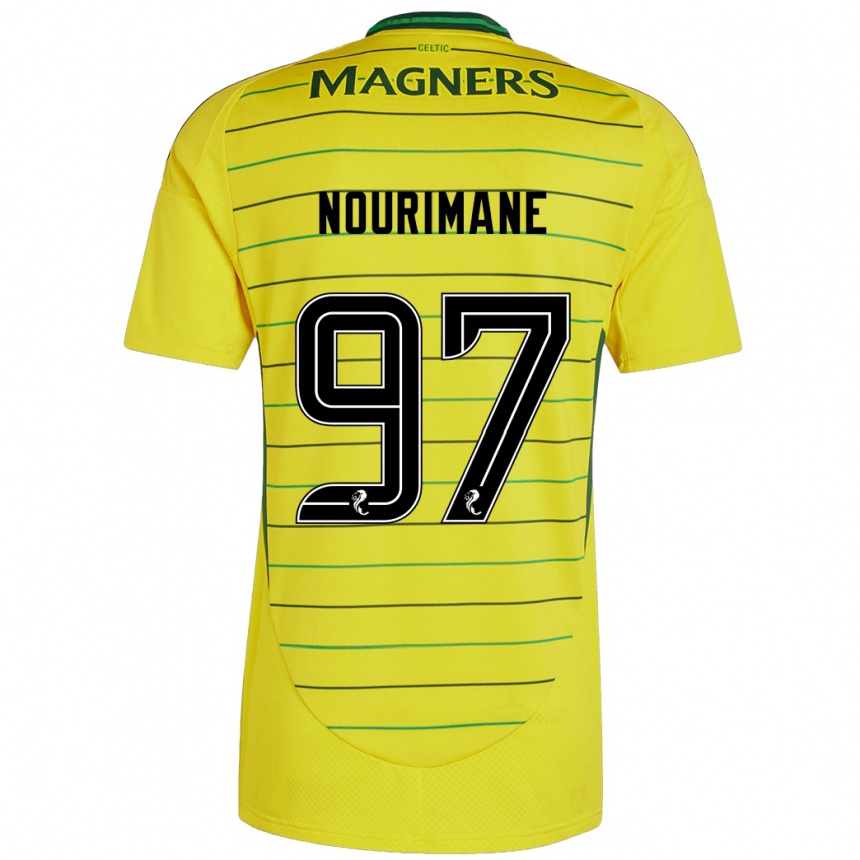 Vyrai Addi Nourimane #97 Geltona Išvykos Marškinėliai 2024/25 T-Shirt