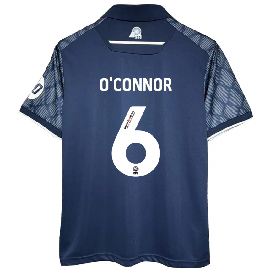 Vyrai Thomas O'connor #6 Juoda Išvykos Marškinėliai 2024/25 T-Shirt