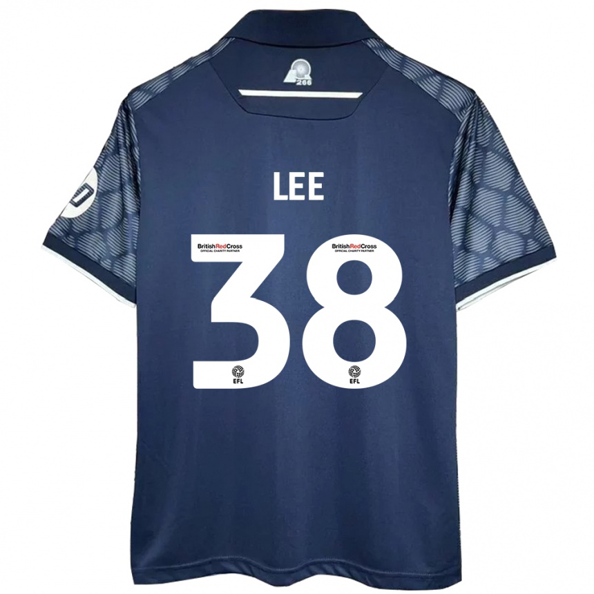 Vyrai Elliot Lee #38 Juoda Išvykos Marškinėliai 2024/25 T-Shirt