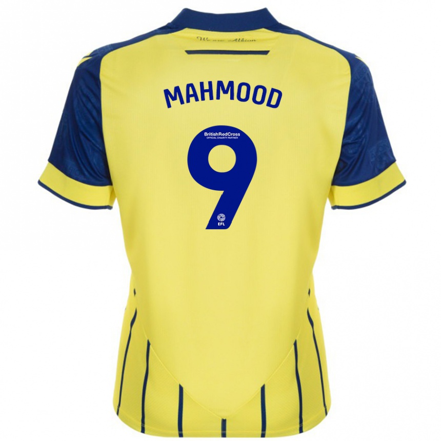 Vyrai Mariam Mahmood #9 Geltona Mėlyna Išvykos Marškinėliai 2024/25 T-Shirt